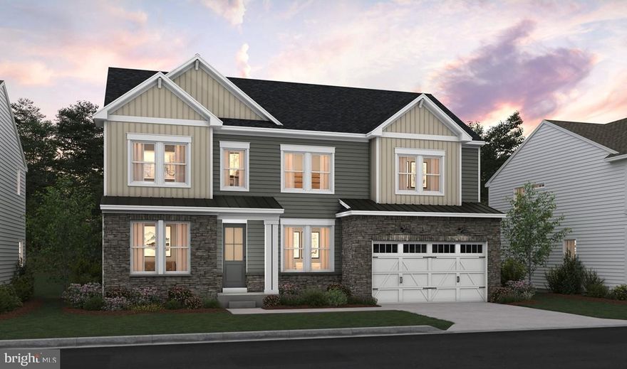 NOW SELLING - FABULOUS NEW FLOORPLAN --SAMPLE LISTING AT BASE PRICE (not including any upgrades or options)**** The MALMO features an open floorplan with a main floor Primary bedroom and full bath suite  with seated shower and double vanity; plus a sizeable great room, dining area off the kitchen, a  formal dining room, home office and an option to add a large covered porch.  Upper level features  3 additional bedrooms -- each with walk-in closet; Bedroom #4 has ensuite bath; plus a Loft with overlook.  Choose the optional finished lower level for even more space with rec room and den/bedroom with full bath.  Make this home your own!
Hazel Run Glen is a beautiful single family community of new homes for sale in Fredericksburg, VA offering 109 homes on 1/4 acre homesites. Embrace the serenity of this quiet wooded location while enjoying easy access to major shopping, dining, and commuter routes.  Each home is offered in one of our new interior design Looks: Loft, Farmhouse, Classic or Elements for on-trend style in your new construction home.   PHOTOS/RENDERINGS REPRESENTATIVE ONLY - MAY SHOW OPTIONS, UPGRADES OR DECORATOR ENHANCEMENTS.  Prices and terms subject to change.  Lot premiums may apply.