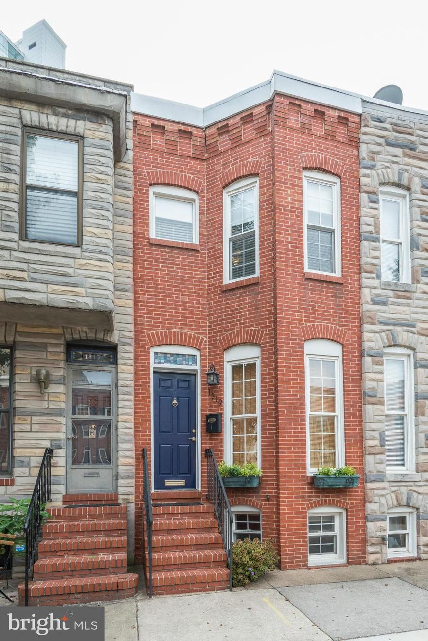 Locust Point living is city life the easy way.  Plenty of parking surrounds this street;  it's short bike ride to the Ft McHenry park;  there are stores, restaurants, major highways access and a quick trip to downtown. Rooftop deck, screened porch, finished basement with full bath and hardwood floors on the main level can be checked off your must have list.