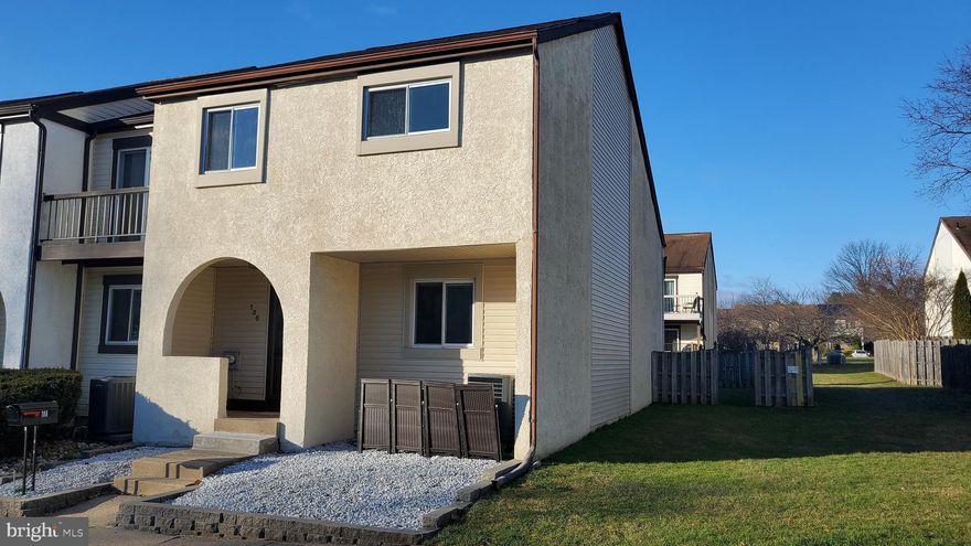 Spacious End Unit Townhome in Tapestry Sub-Division in Council Rock School District.   Finished area in basement plus workshop/storage area.  Living room with new lifeproof  vinyl plank floors, sliding glass doors leading to rear patio, storage shed and fenced yard.  Nicely updated kitchen with granite counters,   stainless Refrigerator, dishwasher, built in microwave.  Master Bedroom with Full Bath,  His and Hers Closets and additional walk in closet, and private balcony overlooking back yard.      The Tapestry community has recreational facilities such as swimming pool, tennis courts, playground etc.  Landlord pays HOA fees.  This home is convenient to major employment and shopping centers,  major commuter routes and parks.   Pet negotiable.    Very good credit and references required as a minimum starting point.