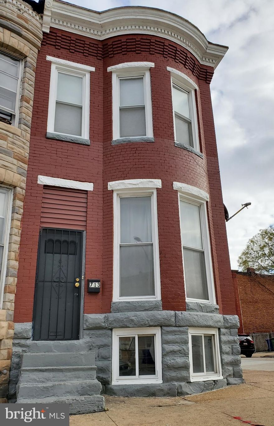 Don't miss out on this excellent opportunity to own this wonderful home in the up-and-coming Harlem Park neighborhood. This 2 story end unit brick townhome was just updated in 2021 and is move-in ready, or can be a turnkey rental that can produce immediate income. The property was recently rented at $950.00 per month. Lead certificate and rental inspection doc available. 

This 3 bedroom 1 full bath property has 2 stories of living space above ground with a full basement for all your storage needs. There's a large living room, spacious bedrooms, hardwood and laminate floors, and a kitchen with a stainless steel refrigerator, gas range, and washer and dryer. 

This home is blocks to the West Baltimore Marc train Station & Harlem Square Park, and just minutes to shopping, dining, golf courses, Downtown Baltimore, Inner Harbor, and so much more! The area is rapidly growing and undergoing a face lift with a new master plan for investment into the neighborhood. Add this to your portfolio and generate income or buy it and add your personal touches to make it your home.