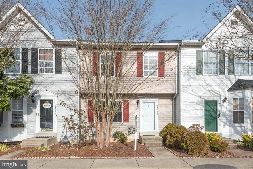 Forget run-of-the-mill townhouses – 22722 Othello Ln is where spaciousness and convenience  intertwine,  making it perfect for anyone looking to live in Southern Maryland. This townhome, built in 1997, has a modern kitchen, with stainless steel appliances and solid-surface countertops for you to create culinary masterpieces. Upstairs, the three spacious bedrooms offer peace and relaxation, including a primary suite, with an en-suite bathroom. Three additional bathrooms, placed strategically throughout, ensure ultimate convenience. The lower level offers another full bath and a finished space that could be a great area to relax or even a 4th bedroom. And outside, your own green haven awaits – a private patio perfect for morning coffee, summertime barbecues with friends, or simply unwinding after a long day.