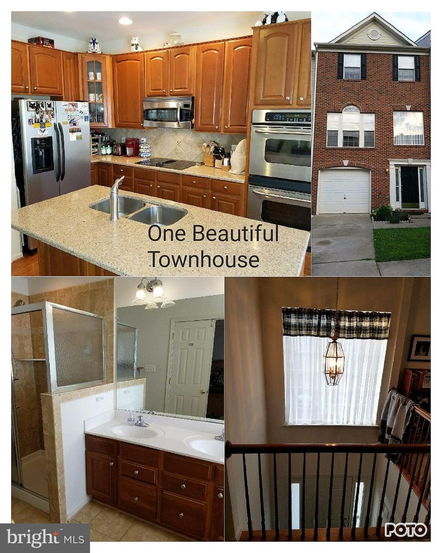 Beautiful Brick Front Townhouse In Sought After Neighborhood. Brick Front, Hardwood Floors in Foyer & Kitchen/Dining Room, Gourmet Kitchen, 3 Full Bathrooms, Walk-In Closet in Master, Custom Tile In Master Bath, Wall-To-Wall Carpet on 3rd Floor, Washer/Dryer Hook Up on Bedroom Level, Finished Rec. Room, Fenced Back Yard & 1 Car Garage. This Townhouse is very clean & waiting for you to call  Home!