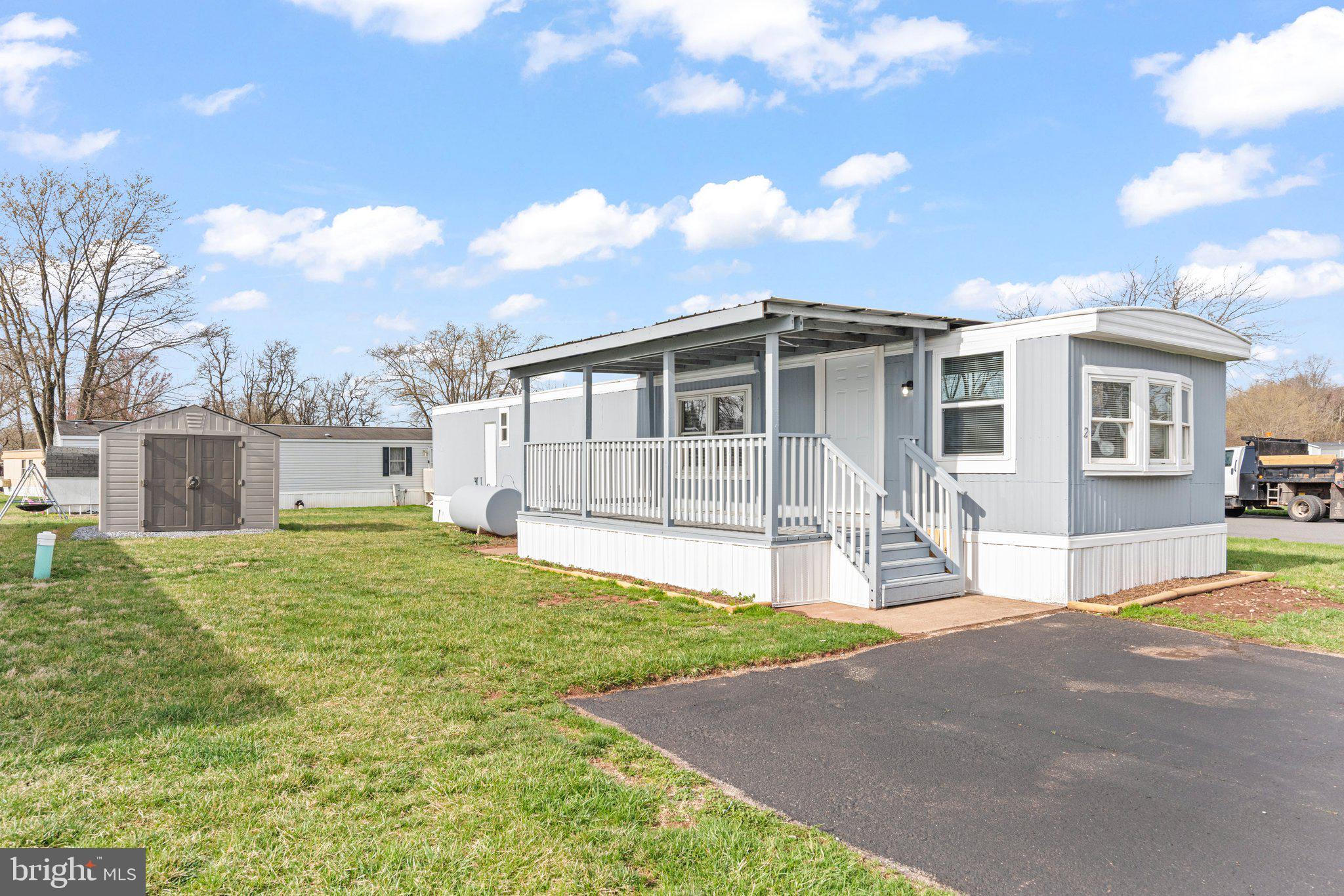 Fully Renovated, Move-In Ready & Conveniently Located!

Welcome to 2 Birch St in Middletown—a completely updated 1 bedroom, 1 bathroom home offering 672 sq ft of stylish, low-maintenance living on a corner lot in the desirable Lower Dauphin School District. This charming home has been thoughtfully renovated from top to bottom, featuring a brand-new roof, new plumbing, and a new shed for all your storage needs. Step inside to find fresh paint, updated flooring, modern finishes, and a bright, contemporary kitchen. You'll love the spacious bedroom, refreshed bathroom, and the added bonus of a dedicated laundry room and separate storage room—a rare find at this price point! Located just minutes from Harrisburg International Airport with easy access to Route 283 - this home is a commuter’s dream.! This home is situated in the Pine Manor MHP, where the lot rent of $650 includes water and trash. All applicants must be park approved, so don’t miss your change to check out this stunning property before it’s gone! Whether you're a first-time buyer, downsizer, or investor, 2 Birch St offers quality, convenience, and value. Don’t miss your chance—schedule your private showing today!