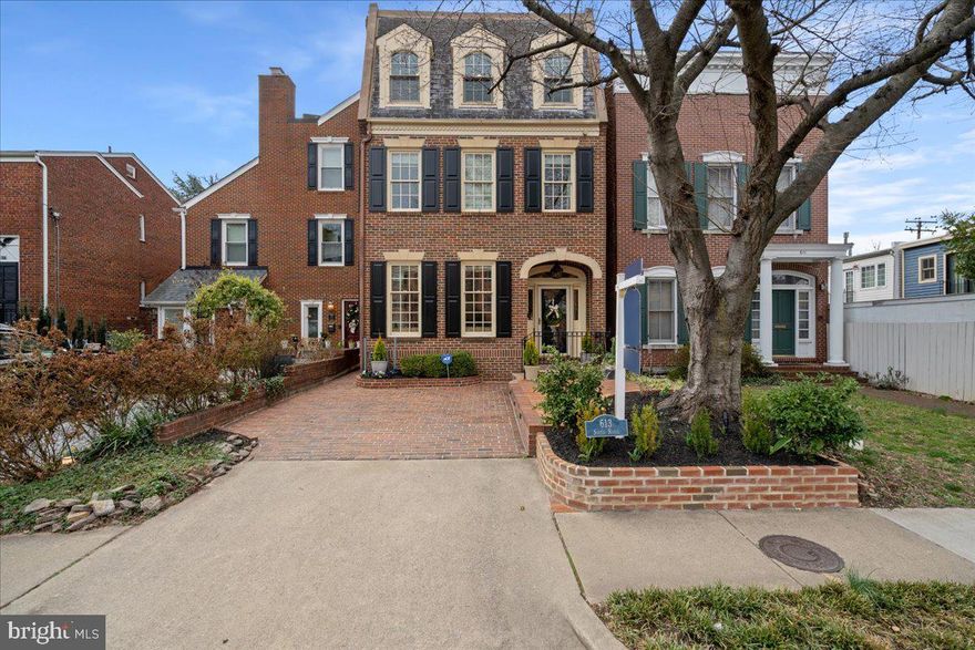 This stunning 5-bedroom, 4.5-bathroom detached townhome in the Southeast quadrant of Old Town Alexandria boasts 3900 square feet of living space and off-street parking, making it a luxurious and spacious retreat.

The attention to detail and designer finishes are immediately apparent upon entering the home, with thoughtfully chosen fixtures and hardware that create an inviting atmosphere. The chef's kitchen is a standout feature, complete with a WOLF range, professional hood, freezer drawers, Subzero refrigerator, steam oven, and plenty of counter space. With an oversized  kitchen island and space for a   breakfast table, this kitchen is perfect for those grab and go meals.   The kitchen flows seamlessly into the grand family room, which features exposed beams, natural light, and a gas fireplace.    Two sets of French doors open from the family room to the new flagstone patio which creates   a seamless entertaining flow.   

Upstairs, you'll find five spacious bedrooms, each with its own unique features and ample natural light. The bathrooms are also beautifully appointed with high-end finishes and modern fixtures.

Outside, a private wrought iron side gate leads you through an alley to the flagstone back patio and new storage shed. A keyless entry door allows for easy access directly into the kitchen, making it simple to bring in groceries or other items.

Conveniently located near schools, grocery stores, and the Mt Vernon Trail, this property offers easy access to everything you need. If you appreciate luxury and style and want to live in one of Alexandria's most charming and historic neighborhoods, don't miss your chance to make this exquisite townhome your new home.