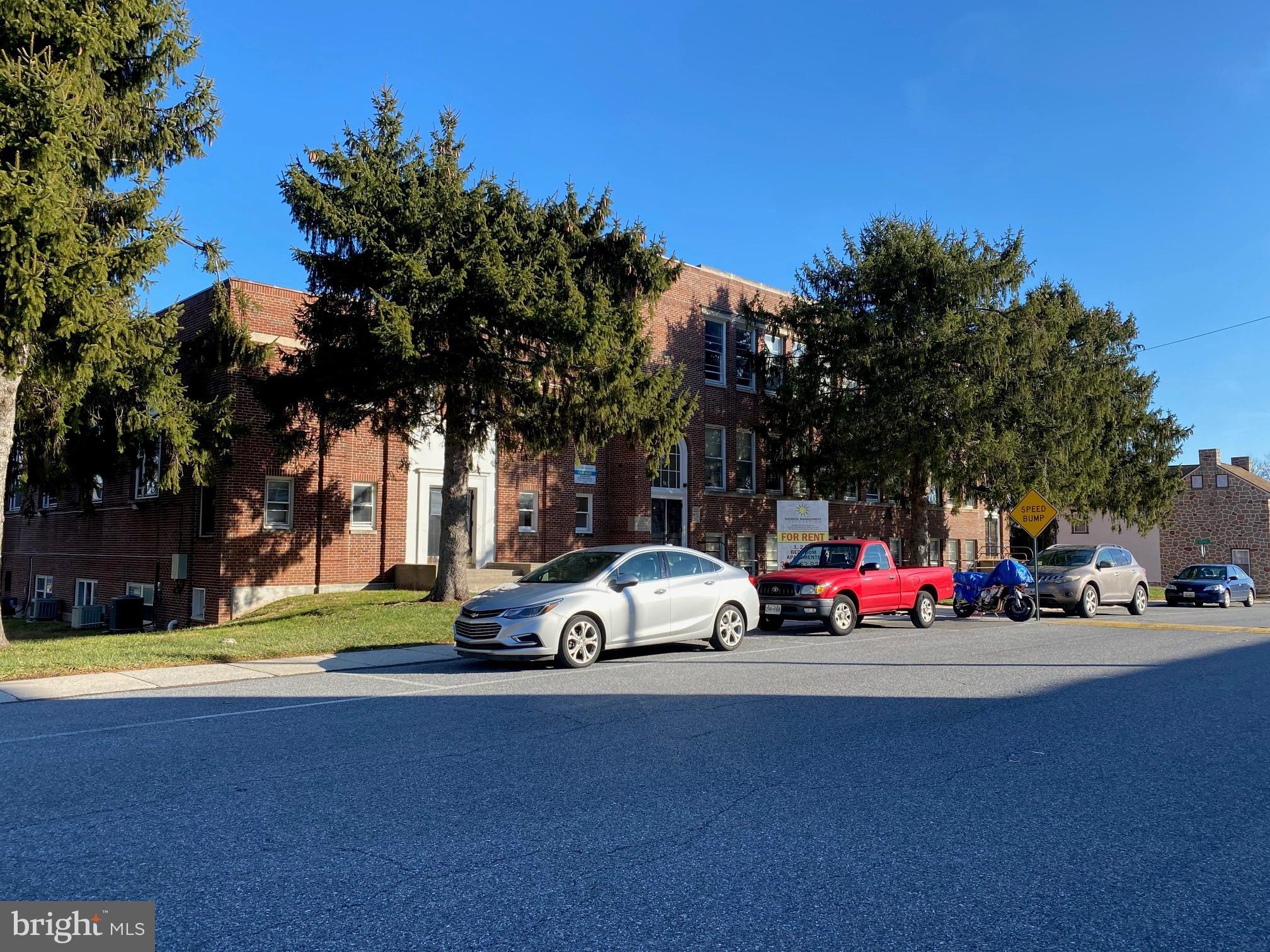 Efficiency apartment now available on first floor. Central A/C, Coin operated Washer/Dryer in common areas. Weekly common area cleaning, Preventive Bi-Monthly Exterminating Services. HVAC filter changes, parking.