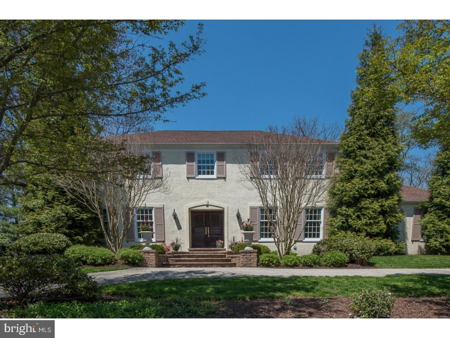 Welcome to 1320 Bobarn Drive in Penn Valley featuring 5 bedrooms, 5 and a half baths and over 5,100 square feet of living space! This fabulous colonial home is on a highly desirable, cul-de-sac street with beautiful, mature and lush landscaping and a swimming pool. Enter the home through the double wood doors into the inviting foyer with beautiful hardwood floors that flow through the  1st floor. The formal dining room showcasing chair rail molding, and an ornamental chandelier is the perfect place to host gatherings both large and intimate. The spacious living room, overlooking the front gardens, flows directly into the family room. The bright and sunny family room includes floor-to-ceiling windows with views of splendid backyard and pool, a wood-burning fireplace with a limestone mantle, and custom-built cabinetry. The elegantly designed eat-in kitchen with breakfast area,  center island, top-of-the-line appliances, double ovens, a desk workspace, and granite countertops is a chef's dream.  A large hall closet, full bathroom, laundry room, and access to the 2-car garage complete the first floor. Upstairs you will find the primary bedroom retreat with a large walk-in closet, tons of light, and a primary bathroom that includes a double vanity, soaking tub, and a glass-enclosed shower with a bench.  Additionally, there are three bedrooms, one with a full ensuite bath, a hall bathroom, and a convenient linen closet.  The lower level has a large play/rec room or second family room, an additional bedroom, full bathroom, and plenty of space for storage. The fenced-in yard is your own private oasis with  inground swimming pool,  brick patio, and fabulous landscaping. This home is located in the award-winning Lower Merion School District and is conveniently located near houses of worship, dining, shopping, and entertainment. Close to major roadways and public transportation, allowing an easy commute to Center City.