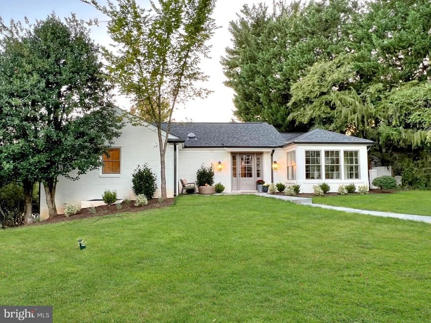 Check out the just-uploaded Virtual Tour -- the ideal way to see the gem 'in person!'

With a welcoming exterior, this gem on a corner lot has been thoughtfully renovated from top to bottom by well-known Scribe Development -- and the winning result is a true open-concept home with soaring ceilings and great natural light.  With an open-concept layout, you have the flexibility to create functional zones within the same space, adapting it to your evolving lifestyle and needs.

As you enter the foyer and into the airy and spacious room with great light and a supremely flexible floor plan -- living, dining, kitchen and family room all flowing seamlessly.  The stunning centerpiece is the rattan light fixture nestled in the living room's vaulted ceiling.  The living room is spacious and airy, and the heart of the main level.  The windowed jewel box of a dining room flows into a classic and bright chef's kitchen with stainless steel appliances and an island with seating.  The spacious family room has multiple options for TV and furniture placement and opens to a bluestone patio for al fresco grilling, dining and entertaining; go down a few steps and you're in the grassy side yard with a white picket fence and driveway.  A gracious, wide hallway leads to a grasscloth-wallpapered powder room, another oversized closet, two bedrooms with high ceilings and ample closets, a full hall bath with a tub and glossy navy tile, and the show-stopping primary bedroom with a breezy light fixture, two big walk-in closets, and the ensuite marble bath with double sinks and an oversized shower.  The lower level delivers so much space with state of art LVT flooring and recessed can lighting. Enjoy a walk-in laundry room, large family room ideal for movie night,  a powder room, and a bedroom with egress to the outside (ideal for an au pair, renter, guests or in laws) and an en suite full bath.  A mudroom  and storage area lead out to the attached 1-car garage  that also has loads of extra storage room.  The grassy, fenced side yard is perfect for pets, gardening and play.

Located just 2 miles from the Friendship Heights Metro, dining, shopping, and medical offices as well as the sidewalk dining, boutiques, grocery stores, Starbuck's, Avalon Theatre and more on Connecticut Avenue. Centrally located with access to numerous green spaces, parks, walking and biking paths, tennis and sport courts, and both Rock Creek and Meadowbrook Stables.  Commuter routes like Connecticut Avenue, Wise Road, 16th St, Military Road and I-495 are all stones throw away. This special property checks ALL the boxes!  Welcome Home.