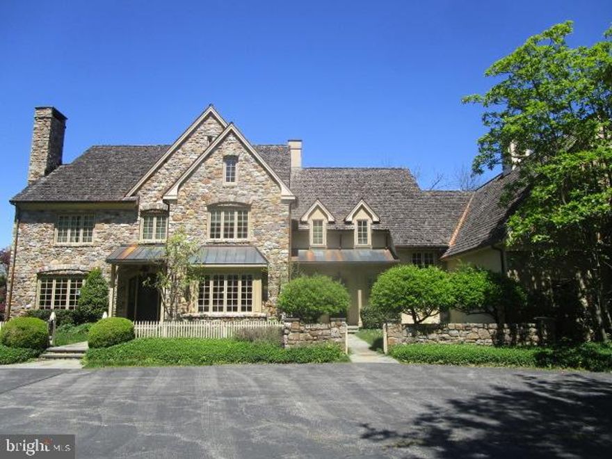 Custom built Country French Manor home on one of the premier lots in Lower Gwynedd. Drive into this private setting with circular driveway located on almost 3 acres of plush landscaping. Quality crafted interior featuring walnut wood floors, extensive moldings and millwork, front to back Center Hall, tall windows with lots of light and front and back staircases. The cook's kitchen features a 6 burner gas range with griddle, full-size refrigerator and freezer plus center island. Open dining area includes a gas fireplace and lots of light. Step down to the huge family room with vaulted ceiling and fireplace. Two powder rooms on the 1st floor plus rear office/study overlooking the huge rear yard. 2nd floor features the master bedroom suite with fireplace, sitting room, two walk-in closets plus spacious bath with soaking tub and stall shower. Four additional bedrooms, two full baths plus laundry room complete the 2nd floor. Unfinished 3rd floor allows for plenty of storage. The fully finished walk-out basement includes a full wet bar, fireplace, powder room plus utility room. Beautiful, serene setting with lots of land with this must see home located just off of Norristown Rd and Bethlehem Pike.