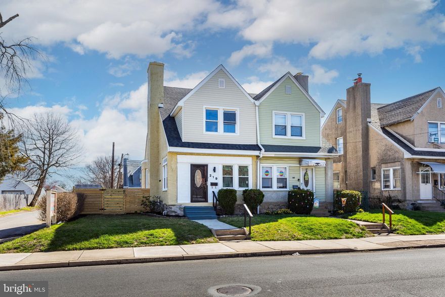welcome to 219 n Wycombe avenue , Lansdowne pa , in upper Darby school district., This semi detached sits on corner lot, completely renovated, house awaiting for new owner  ,walk in to the house you will find  bright enclosed porch ,walk in to living room you will find wood fire place reassess  ceiling light and celling fan   high luxury high quality vinyl  flooring , nice size dining room , with open kitchen , modern cabined quartz water fall  counter top , stainless steel appliance, next to the  kitchen  there is family room with skylight ,walking to the 2nd floor you will find modern hallway bathroom with walking shower ,and you will find nice size 3 bedroom . walk up to the 3rd floor you will find 4th bedroom , walking down to the basement completely finished basement , with full bathroom , , this can be added to extra living space , walk to outside you will find nice size  fence out back yard  there is driveway rear side of the  house with security gate , roof was installed 2026 , central air installed 2026 ,