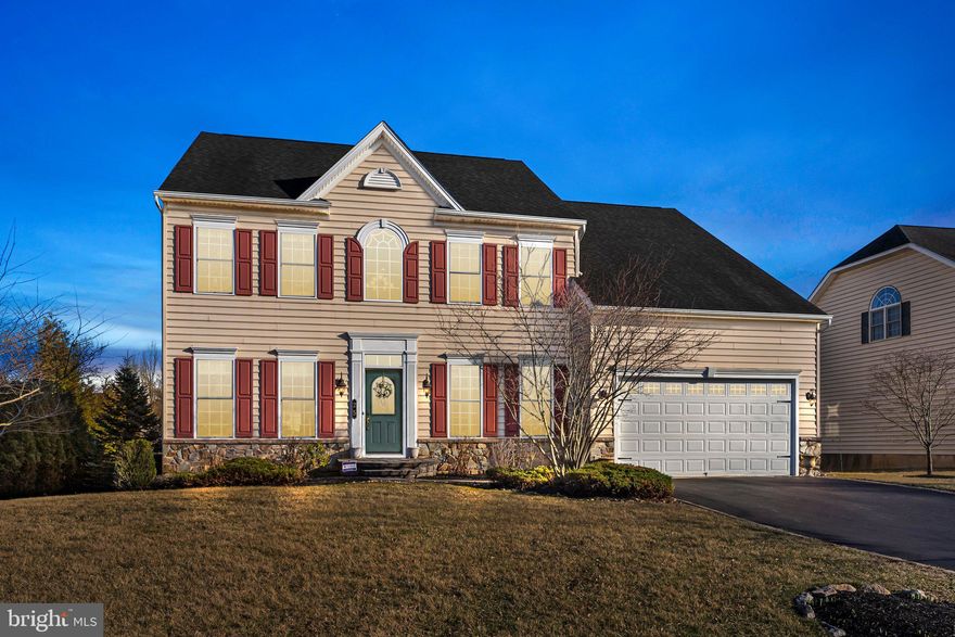 Rarely offered single-family home in The Reserve at Southampton! This well-maintained, move-in-ready home offers open-concept living and a spacious finished basement. 

Upon entering through the front door, you are welcomed by a stunning waterfall staircase. To the right, double glass doors lead to a home office or playroom. To the left, the living room features decorative pillars and a closet, flowing seamlessly into the spacious dining room, which boasts a rear bay window with beautiful backyard views.

Adjacent to the dining room, the chef’s dream kitchen showcases an expansive island and an extended morning room. The kitchen is equipped with a wall oven and microwave, a gas cooktop with an upgraded exhaust fan, a refrigerator, and a dishwasher—all in stainless steel. Gleaming granite countertops complement the rich wood cabinetry with crown molding and a stylish tile backsplash.

The morning room, featuring a cathedral ceiling and abundant windows, provides a bright and inviting space for everyday meals and entertaining. Keeping with the open floor plan, the large family room is just off the kitchen, complete with a cozy gas fireplace—creating the perfect space for conversation and connection. A powder room completes the first floor.

Step outside through the patio doors in the morning room onto a low-maintenance deck, ideal for dining and relaxation. A paver patio below expands the outdoor living space, while a convenient shed provides storage for lawn equipment and outdoor furniture.

Ascending the waterfall staircase to the second floor, the two-story foyer leads to the luxurious primary suite through double doors. This expansive primary bedroom features a tray ceiling, a sitting area, and a generous walk-in closet with an organizational system. The spa-like en-suite bath includes a private commode area, dual comfort-height vanities with granite countertops, a luxurious jetted soaking tub, and an expanded stall shower.

Three additional generously sized bedrooms with ample closet space, a hall bath, and a second-floor laundry room complete the upper level.

Descending to the finished basement, you’ll find a vast multipurpose space with endless possibilities. A plumbing rough-in is available for a future bathroom, along with spacious storage areas.

For added peace of mind, this home is equipped with a whole-house generator, ensuring you never have to worry about power outages. A two zone HVAC allows for comfort and efficiency on all floors. A two car garage and two car driveway parking allow for plenty of off street parking.

This home is truly a gem—schedule your showing today before it's gone!