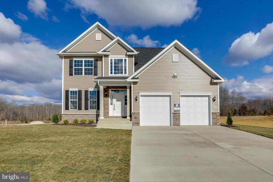 The Wade Design- January 2017 Delivery- 4 bedrooms, 3.5 baths, 12 x 20 sunroom, finished recreation area in basement, Granite and stainless steel appliance, partial stone front. Closing cost assistance offered by builder. Other models and locations by Kings Creek Homes in Charles County. No front foot assessment or lot premiums in Agricopia.