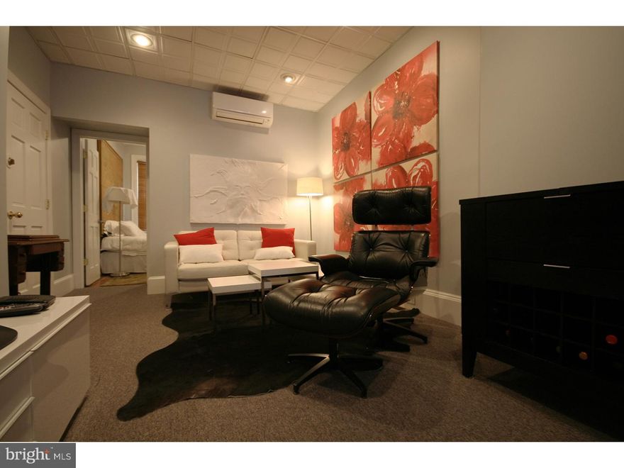 Available in the middle of September  This beautiful 2 bedroom, 1 1/2 bathroom apartment on the first floor of a 3-story rowhome. Located in the very popular Graduate Hospital neighborhood, the home is a short walking distance to Rittenhouse Square, Fitler Square and University City right over the South Street bridge. SEPTA bus route right on 22nd street making commuting to Center City or Old City a breeze.   The property has a common basement which has coin-operated washer & dryer for tenants' use. This unit is located on the 1st floor and is the only apartment with exclusive access to the fully fenced in back patio - plenty of room for BBQ, patio furniture, etc.!   The two bedrooms are located on either end of the apartment and the living room & kitchen are directly in the middle, with hardwood floors in the kitchen and one of the bedrooms and wall-to-wall carpeting in the living room and the second bedroom. The living room is large enough to have a little dining area (as set up in the photos) as well, and from the separate kitchen is the door leading to the back patio.  Kitchen has a gas range stove, dishwasher and refrigerator, with lots of counter space & cabinetry  First month, last month, one month security deposit due at lease signing. $45 application fee per applicant. No Pets at this location, sorry.