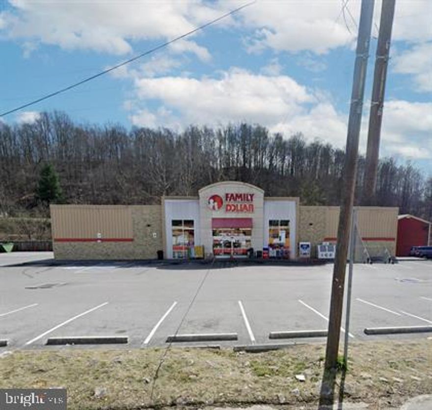 8% cap rate.  Leased to Family Dollar with five 5 year terms beginning July 1st, 2024.   Landlord maintains the exterior and structure components. 31 parking spaces.