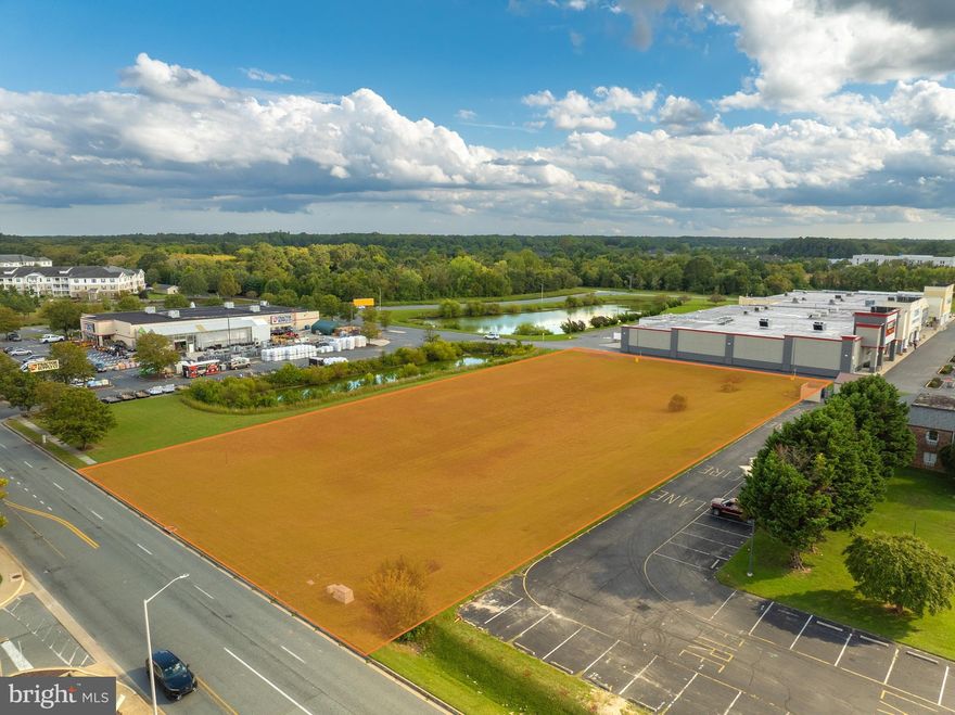Retail pad site in the busy sought after North Salisbury corridor.
This location is a decommissioned storm water pond priced accordingly for the work to be done to get it back to a ready pad site. Preliminary estimate for filling and stabilizing in lifts is $240,000