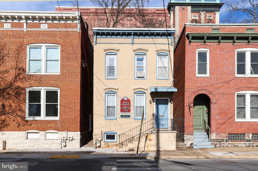 Great location in the Historic City of Cumberland! Walking distance to the courthouse, the downtown mall, the Great Alleghany Passage scenic rail trail and more! This unique space is currently set up as an office building with some residential features already in place. Options include continued use as an office building with a reception area/office, 2 private offices, half bathroom and kitchenette on the main floor. The upstairs is laid out with a dining area, storage room, full bathroom, bedroom and another kitchenette area. The property could be converted to a fabulous residential unit with a living room, dining room, kitchen and den or bedroom on the main level and 2 or 3 bedrooms on the upper level with the full bathroom.  It could even be split into a duplex! So many possibilities! With the revitalization downtown you do not want to miss your chance to be part of it! Make this your property now and jump right on in to be part of the up-and-coming new downtown Cumberland area!