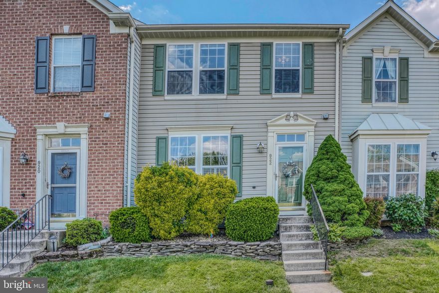 Welcome to 922 Felicia Court! Located just minutes from downtown Bel Air, this beautiful 3 bedroom 2.5 bath townhome has it all! As you enter the home, you are greeted by the spacious living room with updated vinyl plank flooring, a large coat closet and a strategically placed powder room. Step into the bright kitchen where you will find a center island with pull-out drawers, a stainless refrigerator, and double sink with disposal and pantry. Adjoining the kitchen is a large dining area that looks out onto you rear deck. The deck and back yard are the perfect place to relax, grill, and entertain guests! You will love that beyond the yard is protected forest conservation area! Upstairs you will find 2 generously sized bedrooms, a full hallway bathroom, and your peaceful primary bedroom highlighted by a vaulted ceiling, an over-sized walk-in closet, and a separate primary bathroom.  Finally, as you enter the lower level you'll find the perfect media room, office, or recreation space to entertain and relax. The lower level also features extra storage space and walks out to a patio backing to the privacy and serenity of the woods. This home is amazing! Schedule today!   -----------------(Roof new 2020, Washer/Dryer 2015, floors/carpet 2015, H2O heater 2016.)