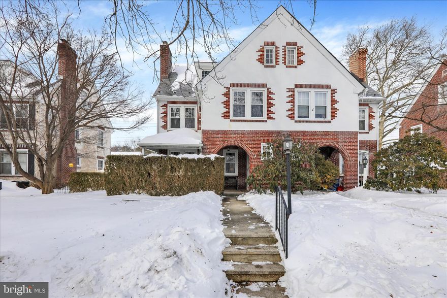 Welcome to a truly classic Wyomissing gem! This charming brick and stucco townhome, ideally located in the borough, boasts the lasting appeal of a Tudor style residence. A beautiful slate roof, professionally replaced in 2015, highlights the exterior, which also features a covered front porch perfect for a relaxing start to your day.
Step inside the welcoming foyer to an abundance of natural light streaming through updated vinyl clad, double-hung windows. The bright, spacious living room showcases beautiful hardwood floors and a cozy fireplace flanked by built-in shelving. Hardwood flooring continues into the generously sized dining room, complete with a chair rail—perfect for hosting and entertaining. This space adjoins the cheerful eat-in kitchen, which features ample cabinetry, Corian countertops, and access to the pretty, partially fenced backyard.
The second floor offers a full tiled bathroom and three spacious bedrooms, all with hardwood floors, ceiling fans, and generous closet space. For a private retreat, the third floor includes another bedroom, a full bathroom featuring a charming claw foot tub, and a dedicated storage closet.
The finished lower level significantly enhances the living area, providing a well-appointed family room, a convenient half bath, a dedicated laundry area, and additional storage. Outside, the large, usable backyard, complete with a storage shed, is a perfect space for gardening, relaxation, or play.
Location is key: this home is zoned for the highly coveted Wyomissing School District and is close to exceptional amenities, including a beautiful park system and a community pool. Enjoy quick access to the many restaurants and shops throughout Wyomissing and West Reading.
This desirable property presents a rare opportunity for your family to enjoy a truly wonderful home. Schedule your private showing today!
