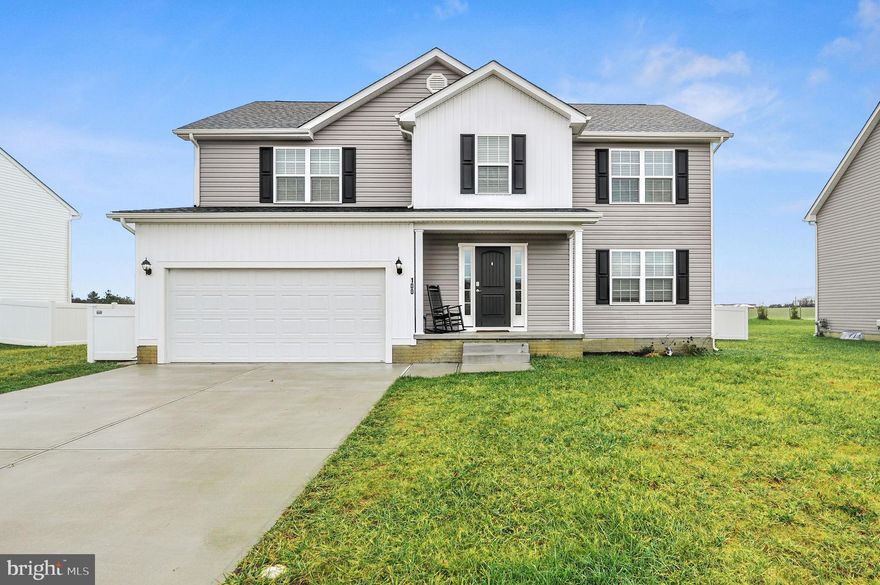 Welcome to your new spacious haven in the heart of Magnolia, Delaware, nestled within the Barrett Farm community and the esteemed Caesar Rodney School District. This stunning 4-bedroom, 2.5-bathroom home is the epitome of modern comfort and convenience.  Step inside to discover an inviting layout that seamlessly integrates the kitchen and family room, creating a perfect space for entertaining or cozy family gatherings. The first floor boasts elegant luxury vinyl plank flooring throughout.  The living and dining areas offer versatile spaces for relaxation and/or formal gatherings, allowing for flexible use and personalization.  The kitchen is equipped with a gas oven/range, built-in microwave, and dishwasher, making meal preparation a delight. Ample counter and cabinet space provide both functionality and style, catering to culinary enthusiasts.  Each spacious bedroom features ceiling fans, ensuring comfort during every season.  With a bathroom in the main bedroom, convenience meets luxury.  For pet lovers, this home is pet-friendly, with a large backyard offering plenty of room for furry friends to roam and play.  The location is unbeatable, situated less than 15 minutes from Dover, Delaware, making daily commuting a breeze.  Additionally, it's conveniently located approximately an hour from the Philadelphia Airport and 90 minutes from the BWI Airport, facilitating easy travel access.  Enjoy the added perk of being just a short ride away from Delaware Beaches, ensuring easy access to endless summer fun and coastal delights.  Don't miss the opportunity to call this stunning property your home.