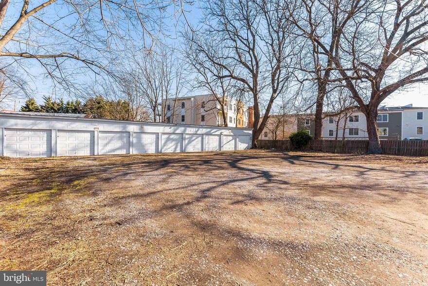 Garage unit available for rent, downtown Frederick. Private lot with security cameras. Interior garage dimensions are approximately 8'10" x 18'10", and the door is more narrow, around 7'10". Ideal for car or storage of items that would not be damaged by moisture (units are not climate controlled). Electric available. Not a living space, no businesses permitted, no subletting. Gravel floor. Local towing company is contracted to remove any vehicle without contract to park. Lot is private - do not enter without express permission from agent and scheduled appointment time. Call agent directly to schedule.
