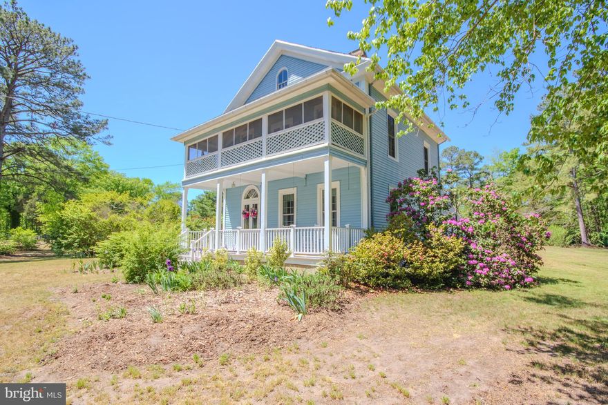 Are you looking for a home in city limits that may be sitting on one of the largest lots in town, then you must check out this colonial style home built in 1874 sitting on 2.62 acres of land and was built by Reverend John D. Long according to seller. On the first floor this beautiful home has a Eat in Kitchen, Large Utility Room with vinyl flooring and the Dining Room and Living Room have hardwood floors and 16 over 16 windows and a Fisher Insert Wood Stove, and off the Living room is a full Bathroom. The Family Room and Large Foyer have wide Plank Yellow Pine Floors. These Rooms also have 10-foot ceilings to add character to this home. The first-floor front porch has Trek flooring.  On the second floor you have 3 bedrooms, full Bathroom, and an office which could be used for a fourth Bedroom. The second floor also has what the old timers call a sleeping porch for those hot nights back in the day before we had Air Conditioning. This home has a rear deck with Trek Decking. On the first floor this home has a new gas furnace installed in March 2024 with A/C unit attached. This unit has a 10-year warranty good through 03/25/2034 and warranty is transferrable. Yearly Maintence agreement can be continued as well. The second floor has a heat pump system. This property also has a 2-car detached garage with heat. In March of 2022 this home had a New 50-year GAF Architectural Shingle installed on home and garage. This home is serviced by City Water ONLY. Home has a private septic system which has been inspected.
If you like to fish then this is your dream home. Located directly behind this property is Stevenson’s Pond which is connected to the Pocomoke River, so you can simply grab your fishing pole walk to the back of your home and start fishing. The owners planted a Wye Oak seeding on this property as well.
SELLER IS STILL REMOVING PERSONAL ITEMS FROM HOME AND GARAGE, HOWEVER,  IF YOU SEE SOMETHING YOU MIGHT WANT PLEASE FEEL FREE TO ASK.

BUYERS AND BUYER AGENTS NEED TO DO THEIR OWN DUE DILIGENCE ON SCHOOLS, INSPECTIONS, TAXES, PROPERTY BOUNDARY LINES, AND SERVICES TO PROPERTY INCLUDING TYPE OF HEAT AND SOURCE OF FUEL AS WELL AS A/C IF ANY. PROPERTY IS LOCATED IN A CITY LIMITS BUYER SHOULD CHECK ON ALL CITY ORDINANCES.

 BUYER AGENTS MUST BE PRESENT WHEN DOING INSPECTIONS.