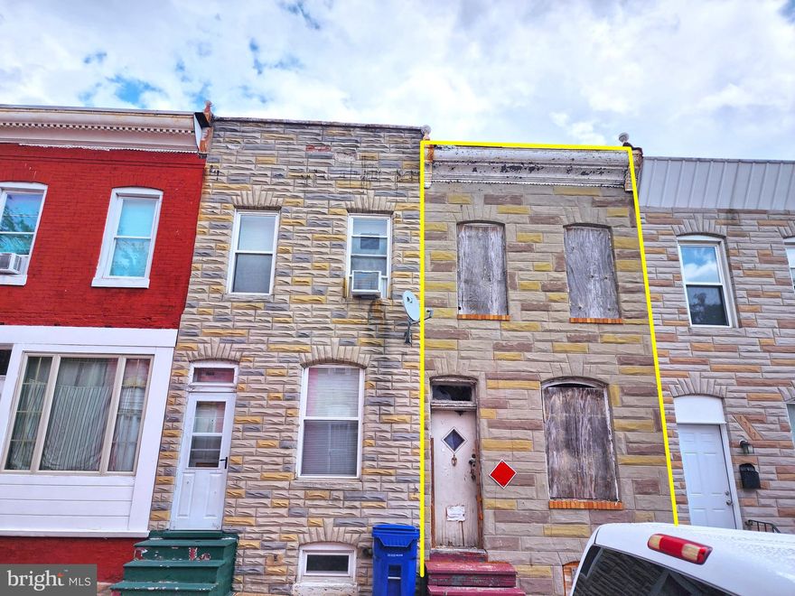ONLINE AUCTION: Bidding begins 07/07/2023 @ 10:00 AM. Bidding ends 07/11/2023 @ 11:30 AM. List Price is Suggested Opening Bid. This 2-story shell townhouse is located in Baltimore's Broadway East neighborhood. Situated near E North Ave, residents have easy access to nearby attractions. Enjoy the recreational activities at Clifton Park and the adjacent Clifton Park Golf Course. Northeast Market offers a range of culinary delights for food enthusiasts. The nationally acclaimed John Hopkins Hospital provides healthcare facilities, and Erdman Shopping Center offers a variety of shopping and dining options. Property is in shell condition, and in need of major renovations.  Deposit: $5,000.