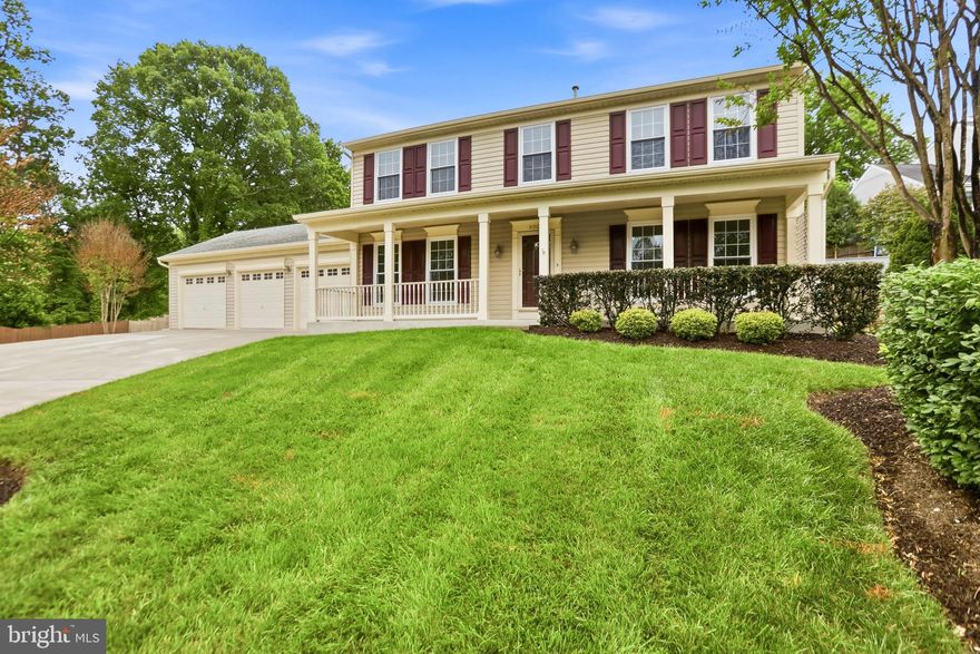 Welcome to this beautifully updated 4-bedroom, 3.5-bath home offering  exceptional upgrades throughout. The gourmet eat-in kitchen is a standout feature, complete with Corian countertops, stainless steel appliances, dual wall ovens, and ample space for gathering and entertaining. Enjoy real hardwood flooring throughout the main living areas, complemented by new carpet (2022) and fresh interior paint. Thoughtful details like crown molding on the main and lower levels, along with recessed lighting , add a refined touch.
The spacious primary suite features a luxurious bath with a Jacuzzi tub and an updated dual shower with four additional sprays—your own private retreat. All bedrooms and family room are equipped with new remote-control ceiling fans for added comfort. Major updates include new windows (2023, under warranty), HVAC and furnace (2019), and water heater (2023), offering peace of mind for years to come.
The fully finished basement provides even more living space with a den and full bath—perfect for guests, work, or play. Outdoor living is just as impressive with a 23x14 paver patio, a welcoming 6-ft wide front porch running the whole length of the house, beautiful landscaping, hardscape and a fully fenced backyard. Additional features include a 3-car garage, extended cement patio area, drop-down attic access for extra storage, and a custom-built 12x12 shed with electricity and a cement floor.  This home truly checks every box—don’t miss your opportunity to make it yours!  Great mid county location puts you close to major commuter routes, VRE and plenty of shopping and restaurants.