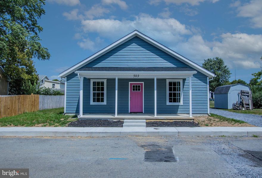 Brand New and ready for a new owner, Luxury kitchen with Granite and shaker style cabinets, stainless steel appliances, everything is shiny and new! Open great room , great front porch, parking in the rear, 3 nice sized bedrooms, primary with Full bath walk-in shower, full guest bath. Quality throughout, 4'x6' walls, additional insulation, makes for an energy effient house all year!