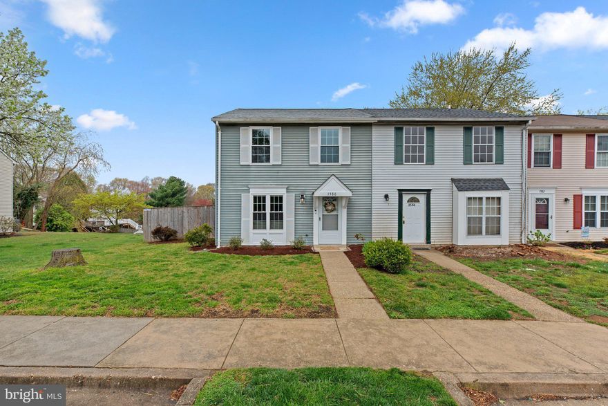 Beautiful end-unit townhome in the desirable Whispering Woods neighborhood! This well-maintained home features 3 bedrooms and 1.5 baths, with a spacious main level offering a kitchen, dining room, living room, and half bath. Upstairs, you'll find three comfortable bedrooms and a full bath. Enjoy outdoor living in the fenced-in backyard, complete with a new wood deck (2023)—perfect for relaxing or entertaining. Updates include new windows and roof in 2022. Conveniently located near shopping, dining, and commuter routes. Don’t miss this one!