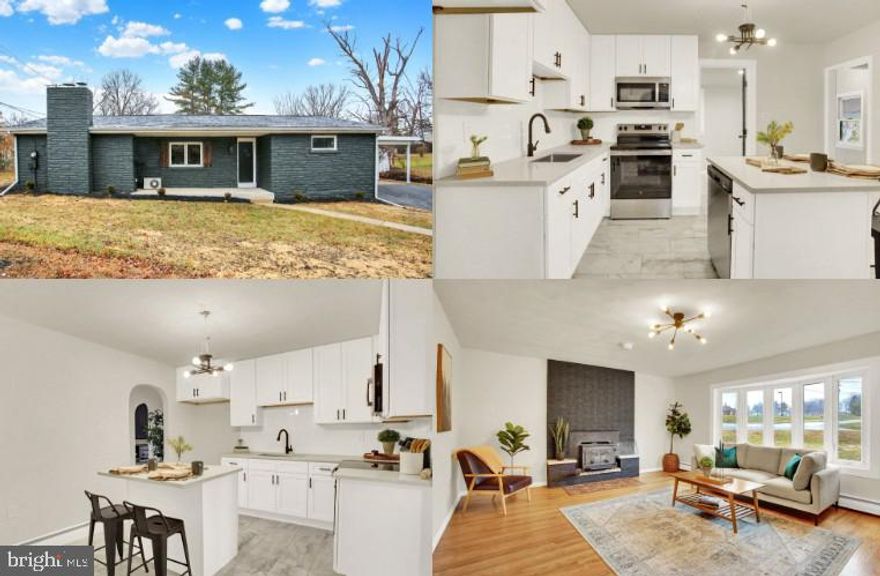 Lovely all one floor completely redone home with spacious private rear yard and full lower level awaiting your creative ideas! Brand new roof, brand new boiler, recessed lighting, wood flooring and much more! Stunning Brand new white shaker kitchen w/ soft close dovetailed construction drawers, subway tile backsplash, solid quartz countertops, and brand new stainless steel appliances. Absolute must see move in ready home!