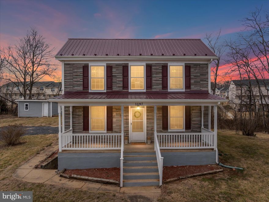 This is not your cookie-cutter new build — this home offers character you simply cannot replicate!

Welcome to this truly distinctive early 1900s folk-style home in the Town of Strasburg, VA — a property that beautifully blends timeless character with modern updates. Situated along Rt. 55 with convenient access to I-81 and downtown amenities, this home offers both accessibility and the ability to relax on the covered front porch while enjoying scenic mountain views.

Remodeled in late 2024, the majority of the home was taken down to the studs and rebuilt, with improvements throughout. Updates include 200-amp electrical service, new plumbing, new insulation, new windows, two brand-new heat pumps, and a new metal roof. The exterior preserves its historic charm with a mix of asphalt shingles and vinyl siding, maintaining the character of the original folk-home design.

Inside, you’ll find over 1,400 finished square feet filled with warmth and craftsmanship. Some original hardwood floors remain on the main level, complemented by deep windowsills, chair rail, and wainscoting accents that highlight the home’s historic personality.

The spacious kitchen and dining combo features striking white pine tongue-and-groove ceilings, creating a rustic yet refined gathering space. A convenient side-covered entrance leads directly into the kitchen, and the main-level laundry adds everyday practicality. The family room areas center around an original brick chimney, giving the space heart and architectural interest.

A flexible main-level bedroom offers versatility — ideal as a guest room, formal living room, dining room, or office.  And conveniently located close to a full bath with a walk-in shower. 

Upstairs, a classic wooden banister leads to three additional rooms, including two guest bedrooms and a third room (without a closet) perfect for an office, craft room, or playroom, or an optional 4th bedroom. A spacious full bath with tub/shower combo serves the upper level. Carpeted stairs and upper level add comfort, while the floored attic provides additional storage space. A cellar offers even more storage flexibility.

The generous .99-acre lot backs to trees and features expansive front, side, and rear yards. Outdoor highlights include:

Covered front porch with mountain views

Gravel driveway with large parking area and room to turn around

Concrete pad (ideal for a future outbuilding, patio, or basketball area)

Rear shed for storage

Space to potentially add a garage

Additional acreage available for purchase if desired

The septic system was repaired in 2026, offering added peace of mind. Town water and sewer hookup may also be an option.

If you’re looking for charm, space, mountain views, and convenience in Strasburg, this one is a must-see.