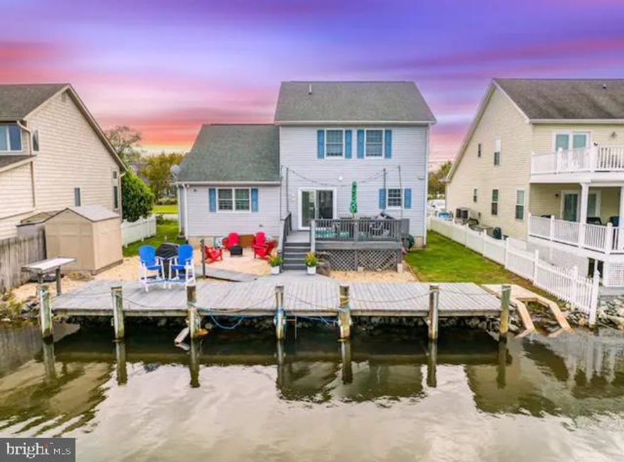 PRICE REDUCED!  Stunning Renovated Home in Cape Isle of Wight – A Private Waterfront Community

Welcome to Cape Isle of Wight, a private waterfront community offering the perfect balance of tranquility and convenience. Located just a few miles from the beach and the famous Ocean City Boardwalk, this community is also close to shopping, restaurants, and both public and private schools—making it an ideal location for families.

Step into this beautifully renovated home, and you’ll be impressed by the seamless design from the moment you enter. The home features 4 spacious bedrooms upstairs, along with 2 full baths equipped with walk-in showers and stylish plank flooring throughout. The first floor opens up to a serene backyard space, complete with a private dock and deck, perfect for relaxing or entertaining.

The first floor includes a versatile den or flex room, a spacious great room, a gourmet kitchen, and a dining area—all designed with a modern touch. With a two-car garage, there's plenty of room to store your beach toys and boat for easy access to the waterfront.

For added comfort and energy efficiency, the home is equipped with geothermal heating and air, keeping utility costs low year-round.

This home is move-in ready and eagerly awaits you and your family to make lasting memories. Whether you're looking to relax by the water or enjoy the nearby beach, this property is the perfect place to call home.