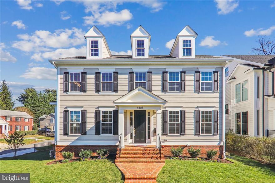 Location, location, location! Perfect for access to downtown DC, upper northwest, and
Bethesda. This gorgeous, new 4-level home is in East Bethesda. Walk to the restaurants and
shops in downtown Bethesda, the Redline Metro NIH/Walter Reed station, and Lynbrook Park.
Designed and built by Afnan & Co., this premium construction home features 5 bedrooms and
4.5 baths. The main level features abundant natural light and an open concept design with a
chef’s gourmet kitchen, white cabinets, marble backsplash with satin brass inset, quartz
countertops, center island and a sun-filled great room with gas fireplace. An oversized formal
dining room includes a large bay window and is flanked by a butler pantry and walk-in pantry,
and a large set of elegant glass doors leads from a spacious hallway to a flex room that is
perfect for telework. A powder room completes the main level. The level rear yard is enclosed
by a cedar privacy fence and includes a spacious brick patio with a natural gas connection that
is ready for your grill! A large, light-filled staircase leads to Upper Level I with a luxurious
primary suite with a large walk-in closet with California Closets, a tray ceiling bedroom and a
spa-like bath with a double vanity, vessel tub, large linen closet, a separate toilet room, and an
oversized, walk-in shower with dual heads. Two oversized, secondary bedrooms with large
closets and a large buddy bath and a convenient laundry room complete Upper Level I. On
Upper Level II you will find a very large 4 th bedroom, a 3 rd full bathroom and a flex space that is
perfect study or hangout area. The finished, walk-out lower level includes a 5 th bedroom with
an on-suite full bath that is perfect for an au pair, nanny, or guests. The open recreation room
is soaked in natural light from the double glass walkout doors, perfect as a second family room
or game room. A mudroom with built-in cubbies and a very large walk-in closet lead to an
oversized, 1-1/2 car garage with lots of storage space and an EV charging receptacle included.
Two unfinished mechanical rooms and several extra closets provide ample storage area. Part of
the Bethesda-Chevy Chase school cluster. This home, with its light, airy finishes and satin gold
accent hardware throughout, blends to best of classic architectural design and modern details,
ready for you to move right in!