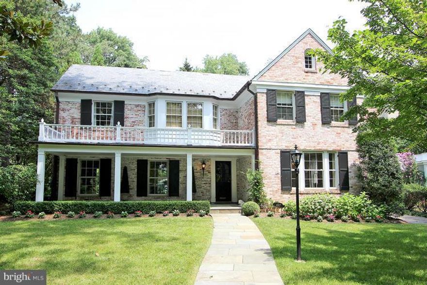 Exquisite home in desirable Wesley Heights, partially renov. by Chryssa Wolfe,w/state-of-the art upgrades + appliances. Move-in condition. Master BR w/sep marble tiled BA + separate office/dressing room which can be turned back into 5th BR. Lower lvl has sep laundry room, new bathroom, rec room + sep BR, huge storage room. Professionally landscaped garden w/2 Car parking behind house.