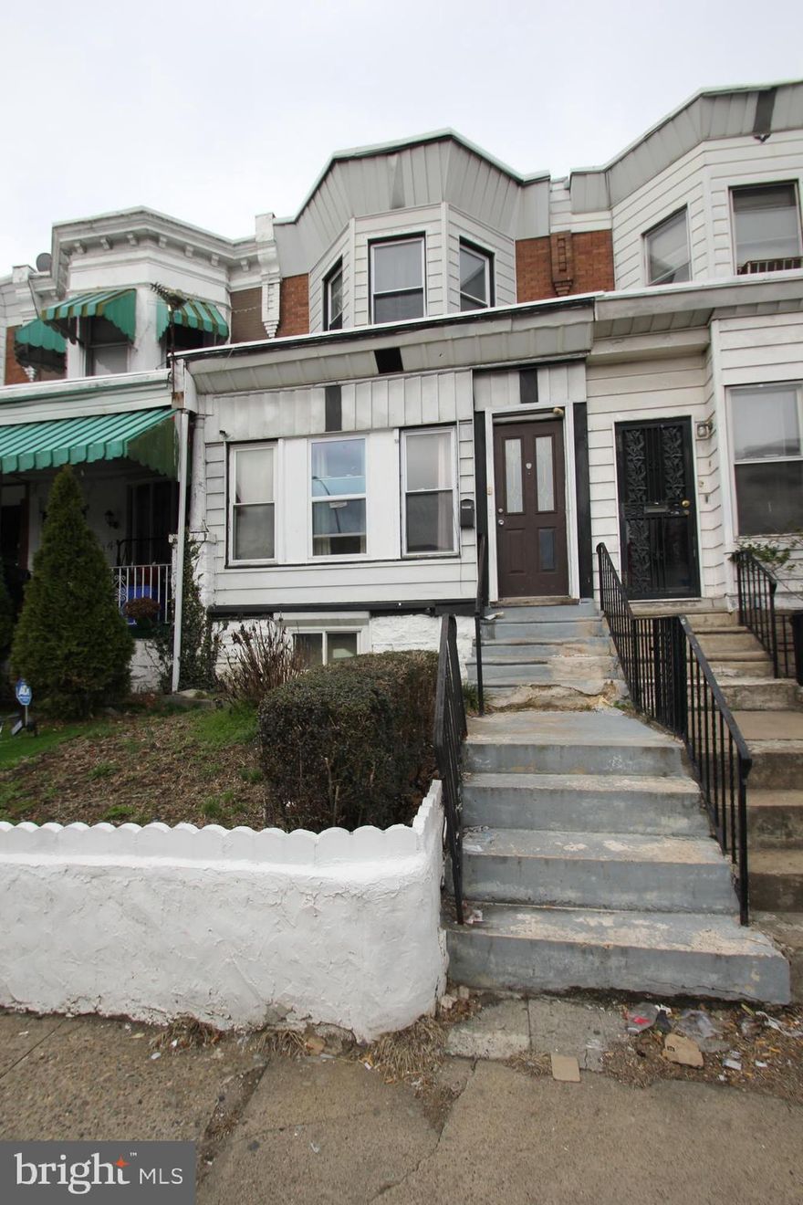 Tenant occupied paying $1200 monthly. 4 bedrooms 1 bath, central air... located in West Phila. Same tenant since 2018....Property will NOT be delivered vacant.