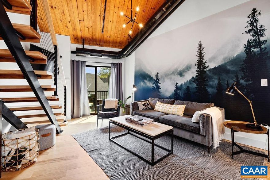 SKI SEASON NOW OPEN!!!  Schedule your showing.. several blocks  in place for Dec!  Capture the Essence of Wintergreen by securing one of the finest condos at WTG's Mountain Inn! SEE VIDEO in "FACTS & FEATURES" on websites! Step into this cozy mtn condo and sink into your surroundings with the Gorgeous Wall Mtn Escape Mural, a cozy Kitchenette w/Soapstone Countertop & Vanity and Generous Living Space! Make your way up to the Loft on the Custom Designed STEEL STAIRCASE W/FLOATING ASH TREADS (v-$37.5k); and Embrace the tastefully decorated Spacious Loft Area which offers extra Closet Space, King Sized Bed, Eloquent Bathroom w/Subway Tile, Soapstone Countertop, Curb less Shower Entry. Relaxing w/your Favorite Beverage on your Deck overlooking the Courtyard anytime of day keeps you in tune w/fun activities! Recently Extensive Updated Features thruout include ASH Floors, Loft designed HVAC Ducting, LED Lighting, Chandelier & Ceiling Fan! This condo is a WTG Platinum rental and enjoys generous income! Don't forget your reserved ski locker for the "ski in/ski out" experience! Starbucks Beverages in Lobby Cafe! AVG YRLY REV: $21-23k.,Painted Cabinets,Soapstone Counter