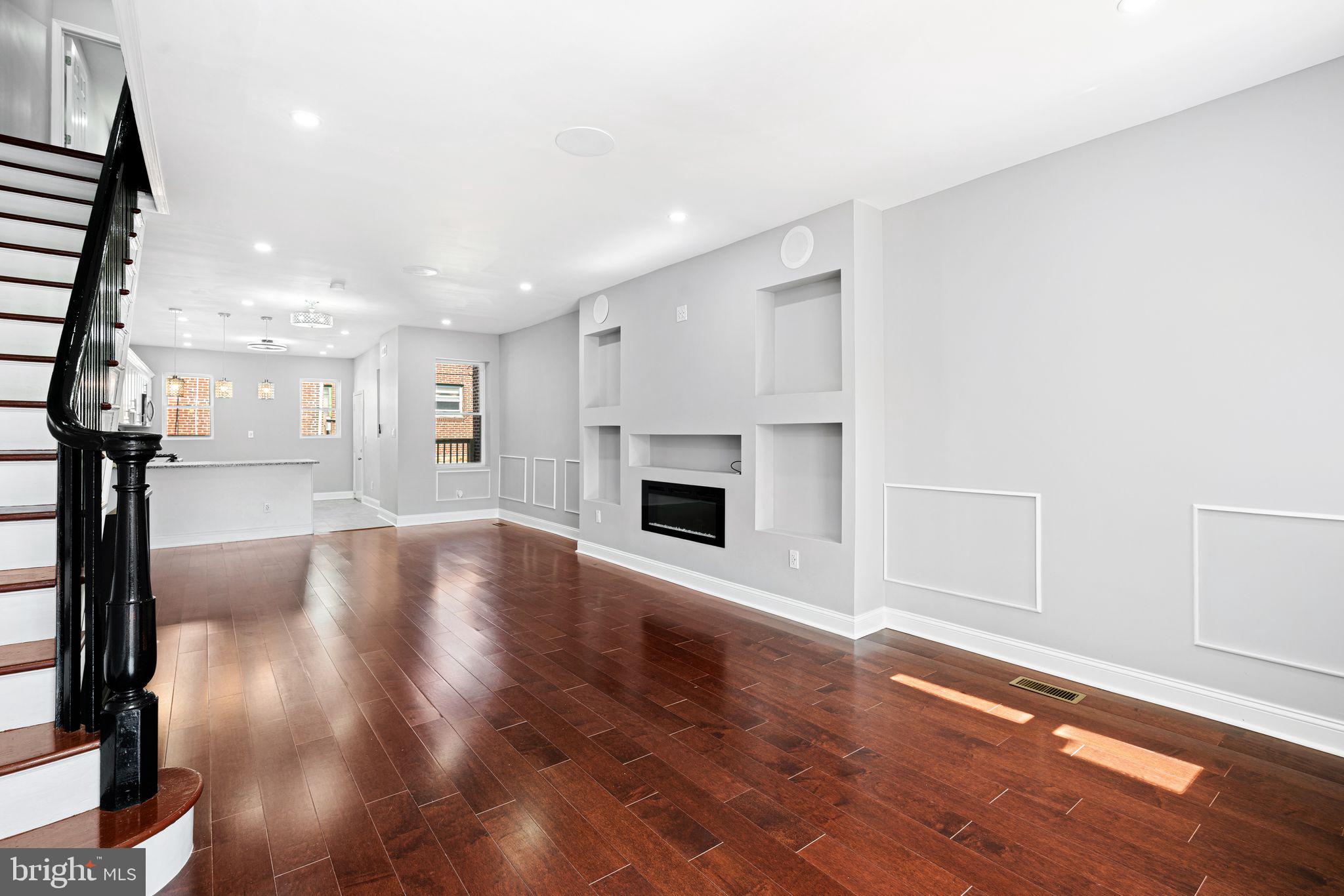 Welcome to 6232 N. 17th Street, a beautifully renovated 3-bedroom, 2.5-bath home located in the heart of West Oak Lane. This move-in-ready property offers a perfect blend of modern upgrades and timeless character throughout. The main level features an open-concept layout with gleaming hardwood floors, recessed lighting, and a custom built-in entertainment wall with an electric fireplace.
The updated kitchen is a chef’s dream, featuring white shaker cabinetry, granite countertops, glass tile backsplash, stainless steel appliances, and elegant pendant lighting over the breakfast bar. Upstairs, you’ll find three spacious bedrooms and a luxurious full bath complete with a soaking tub, rainfall showerhead, and designer tile work.
The fully finished basement offers additional living space with a second full bathroom and a separate area perfect for a guest suite, home office, or gym. A stylish powder room with gold fixtures adds convenience to the main level. Outside, enjoy a brand-new rear deck, ideal for entertaining, along with a charming front patio and landscaped yard that offer fantastic curb appeal.
Additional features include central heating and cooling, modern lighting fixtures, and stylish finishes throughout. Located close to Cheltenham Avenue, local parks, shopping, and public transportation, this home offers the best of city living with a neighborhood feel.
Schedule your showing today—this one won’t last!