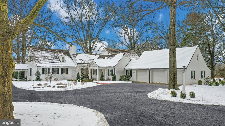 Weyhill Circle boasts the coveted charms of Old Saucon, in an enclave of eight lovely homes, embraced by 22 acres of meticulously tended grounds and panoramic views. The distinctive neighborhood is within walking distance to the Weyhill Golf Course - all within the private roads of the Saucon Valley Country Club. This exceptional home has a westerly location with sunsets, inviting you to linger and enjoy the beauty of the environment and its exquisite serenity. Reminiscent of a New England village green, the setting is one of Saucon Valley’s best.
Beautifully redone, with lovely additions, there are walls of windows in every room to frame the pastoral and protected vistas. The living room, with formal fireplace, has a full window wall. A formal dining room is finely detailed, also with a wall of windows, and opens to the expansive kitchen with custom design and cabinetry and cozy breakfast room. Adjacent, the cathedral-ceilinged family room has a stone fireplace, two sets of French doors to a wrap-around terrace, and takes full advantage of the privileged position amidst a 22 acre piece of paradise.                       
The gracious design offers a first floor master suite and a sitting room, custom walk-in closet and a travertine marble bath. Adjacent is an office with lovely bookcases and amazing views. On the second floor there are three bedrooms, two baths and a second family room for guests and family. Rarely does a home offer such sophisticated ease of living, in a premiere location, surrounded by an outside environment that invites you, daily, to walk the acreage and private roads.