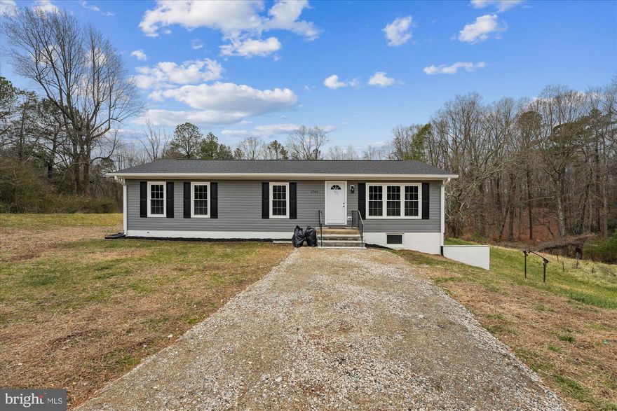 Waiting on final permits and occupancy from county but available to tour! Experience the epitome of luxury living in this stunning ranch-style home, beautifully renovated in 2025. Nestled in the serene Hughesville community, this detached residence offers an exclusive lifestyle on a generous 1.53-acre lot, providing ample space for relaxation and entertainment. Step inside to discover a fully finished basement that expands your living space, perfect for a home theater, gym, or play area. With four spacious bedrooms and three elegantly designed bathrooms, this home is a sanctuary of comfort and style. The open-concept layout invites natural light to flow through, enhancing the warm and inviting atmosphere. High-end finishes and modern appliances elevate the kitchen, making it a chef's dream. Imagine hosting gatherings in your stylish dining area, where every meal becomes a celebration. The seamless blend of indoor and outdoor living is perfect for enjoying tranquil evenings on the patio, surrounded by lush landscaping. With a driveway accommodating up to five vehicles, convenience is at your fingertips. This home is not just a place to live; it's a lifestyle choice that embodies sophistication and comfort. Embrace the luxury of space, modern amenities, and the peaceful charm of Hughesville. Your dream home awaits!