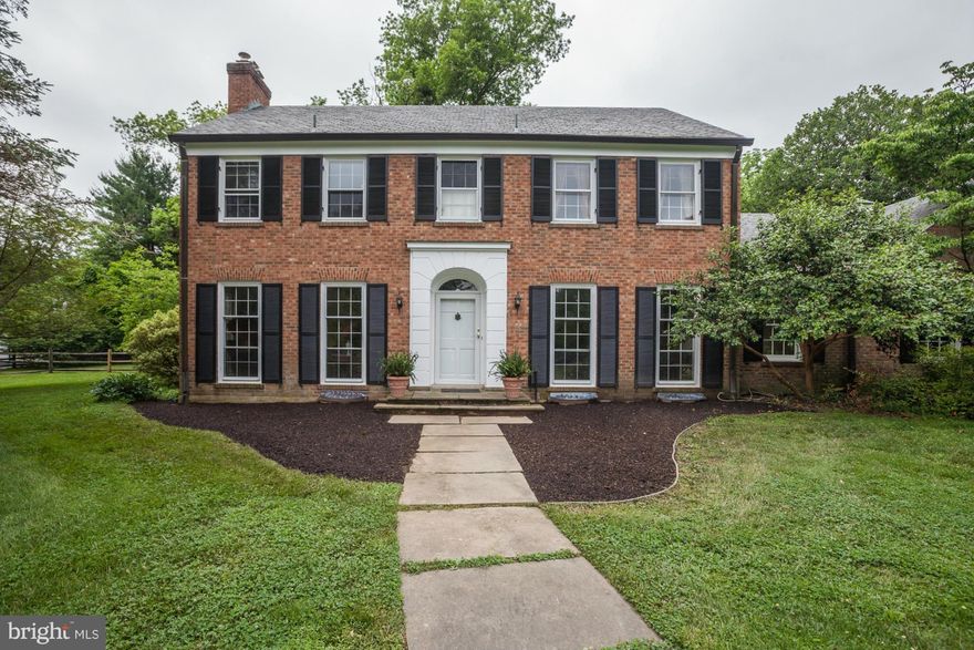 Amazing opportunity to renovate / rebuild in one of Potomac's most desirable neighborhoods. Traditional home, all brick, center hall, slate roof, copper gutters. Sited on a gorgeous 2.24 acre private lot with mature trees and flat grassy areas. Partially fenced back yard. Basement has interior stairs to garage and family room. Non-mandatory HOA $750 p.a. covers security/common area maintenance
