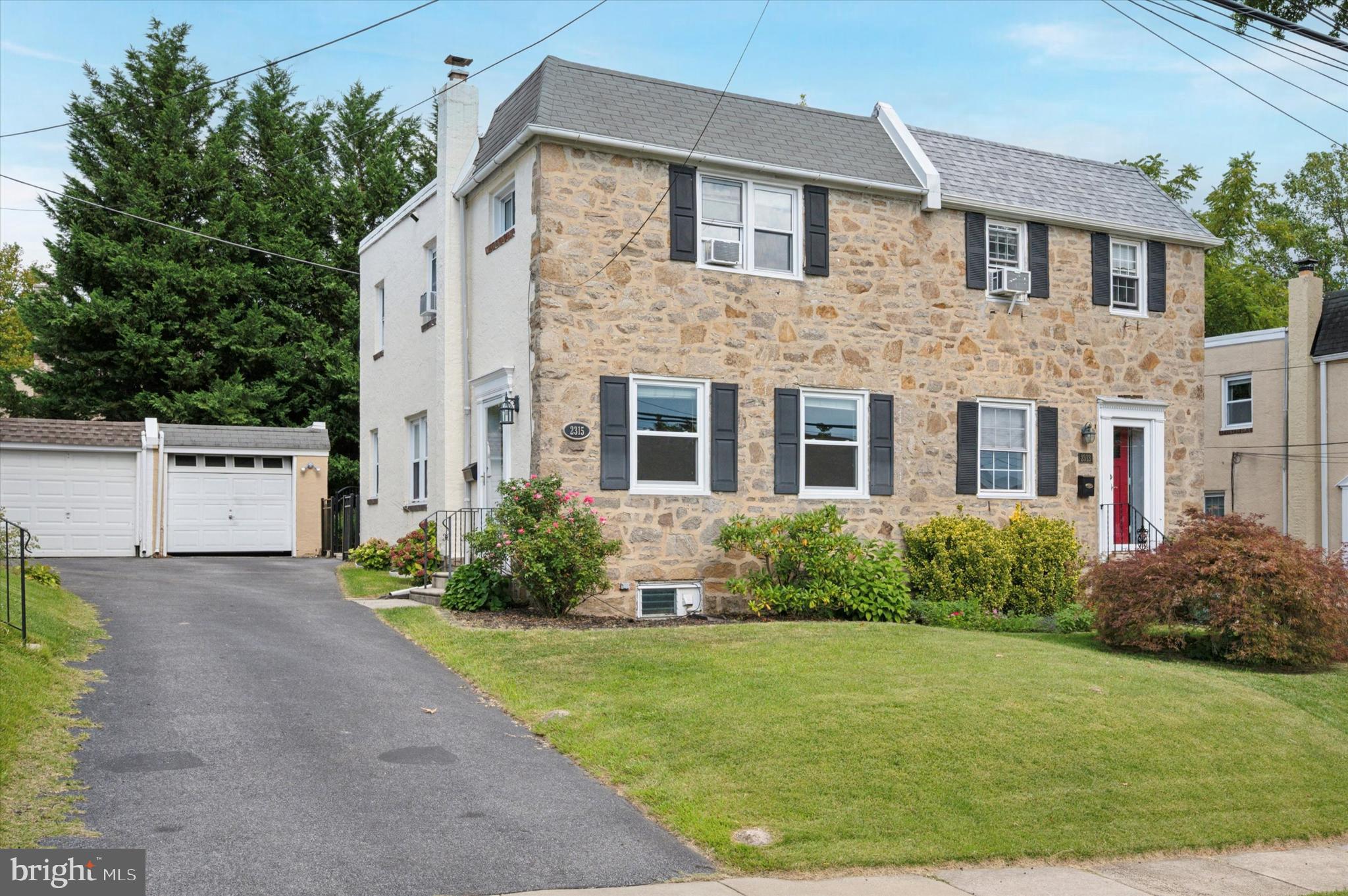 Welcome to this charming twin in the highly sought-after Haverford School District! The open-concept layout is filled with natural light and showcases hardwood floors that span throughout the main living space, anchored by a gorgeous updated kitchen with modern cabinetry, abundant storage, and stylish finishes that make it the true focal point of the home. The spacious living and dining areas flow seamlessly together, enhanced by beautiful light fixtures that add warmth and character. Upstairs, generous bedrooms offer plenty of closet space alongside an updated, neutral bathroom, while the full unfinished basement provides flexible bonus potential. Outside, enjoy a great yard with access to the driveway and one-car detached garage all in an unbeatable Ardmore location offering the best of Main Line living in a peaceful, well-landscaped community, just minutes from Suburban Square, parks, dining, shopping, and regional rail access.