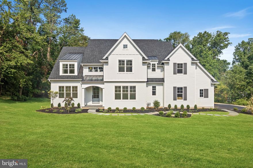 Remarkable new construction nearing completion in one of Easttown Townships most coveted locations. Timeless, tasteful custom selections abound. Hallmarks of this fine custom home include: Custom inset kitchen in white shaker, high level quartz countertops,  stylish Brizo bridge faucet and pot filler, Gaggenau refrigerator & freezer, 48"dual fuel Thermador commercial range, measurable double sided custom butler pantry glassed with chiller and sink. It is all in the details: white oak site finished hardwoods with foyer set in a classic herringbone pattern, classic Carrara marble tiles in hexagon and basket weave, designer lighting, 3 story split staircase and numerous architectural details and embellishments throughout. This home offers 3 levels of living with 4 beds all en-suite on the second floor and the first floor offers a main floor full bath giving the flexibility of a 5th bedroom on main floor if needed. Lower level  finished with 1200 sq.ft of living space, private main floor study, second floor laundry, expanded mudroom with built-ins, main floor powder room and slate patio all on a fabulous 1 acre homesite with room for a pool, makes this a must see! Award winning T/E schools and highly desirable Beaumont Elementary, homes like this are rare to the market so act now before its too late!