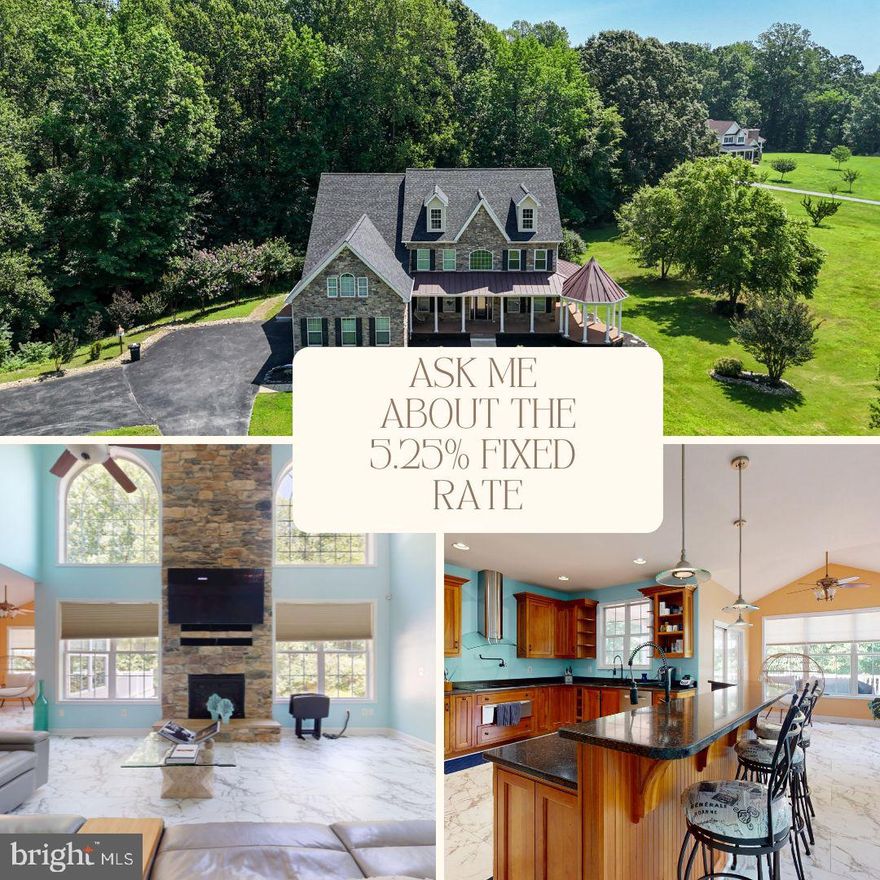 🌳 **Sprawling Estate on 5 Acres in La Plata, MD** 🌳
Bring  your offers  for this motivated seller  and don't forget  the 3.75% VA assumable rate, also we offer with a select lender 5.75% fixed rate option, ask me how! 
Welcome to **8070 Amberleigh Place**, an exceptional opportunity to own a **private oasis** in one of Southern Maryland’s most peaceful and sought-after communities. This **spacious home spans over 5,000 sq ft** and is beautifully situated on **5 acres of lush, serene land**, offering the perfect blend of luxury, comfort, and privacy.

Step inside to discover an **open-concept floor plan** designed for both everyday living and effortless entertaining. The heart of the home is a **gourmet kitchen** that opens to a bright living and dining area, all leading to a **screened-in porch**—ideal for enjoying quiet evenings overlooking nature.

The **expansive owner’s suite** is a true retreat, complete with a **spa-inspired bathroom**, a **massive walk-in closet**, and **loft space above** with its own **private bathroom**—perfect for a home office, gym, or guest suite. The **fully finished basement** adds even more living space, perfect for a home theater, game room, or multi-gen living.

Additional highlights include:
✅ 6 Bedrooms
✅ 5+ Full Bathrooms
✅ Vaulted ceilings
✅ Custom upgrades throughout
✅ Ample parking and storage
✅ Tranquil setting with room for a pool, garden, or workshop

📍Just minutes to local shopping, dining, and commuter routes while still feeling like your own private getaway.