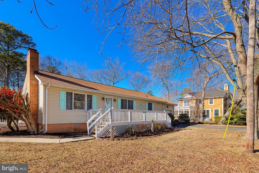 Refreshed with all new paint and brand-new flooring - ready for summer! Nestled just off Kent Avenue in the heart of Bethany Beach, this coastal gem corner lot property offers the best of coastal living, with miles of shoreline just across Coastal Hwy. Featuring 3 bedrooms and 2 bathrooms, this single-level home is perfect for those seeking comfort and convenience. Relax on the front porch as you greet visitors, or enjoy the rear sunporch and two spacious decks—ideal for entertaining after a fun day at the beach. The kitchen features stainless steel appliances and opens to the dining room with sliding door to the sunporch. With no HOA, you'll have the freedom to enjoy your space, while being just a short bike or car ride away from the vibrant downtown Bethany Beach. Discover a variety of dining, shopping, and entertainment options, along with a wealth of fun activities. Join nearby Sea Colony Racquet Club, offering great amenities for an active lifestyle. Explore the nearby beach towns of Fenwick Island, Dewey, and Rehoboth, or indulge in shopping at the Coastal Hwy outlets. Offered fully furnished with some exceptions, this property would make a wonderful rental investment. With a motivated seller ready to move forward, this coastal retreat is ready for its next chapter. Your perfect coastal retreat awaits!