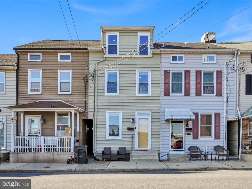 Welcome to 437 Cherry Street, a row home in the heart of Columbia offering both charm and modern living. This spacious property features four bedrooms, including one that can serve as a flexible privacy space, ideal for a home office, nursery, or guest room. The updated kitchen provides modern finishes and ample cabinet space, providing both functionality and style. A convenient second-floor laundry eliminates the hassle of basement trips and adds ease to daily living. Outside, you’ll find a fenced-in yard that offers privacy and a secure area for outdoor enjoyment—perfect for pets, play, or entertaining. . Located close to local shops, dining, and major routes, this property is a wonderful opportunity for buyers seeking comfort, convenience, and value in Columbia.