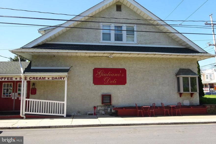 Here is the opportunity to be in business for yourself in an long going established delicatessen .  Located at the corner of Chestnut and Fifth Streets, Lansdale Borough, Montgomery County, PA. The property consists of a four bedroom single home, live in or rent the home out.  Presently rented for $1,500.00 per month.  Also a two car detached garage. The Deli is 1150 square feet and comes fully equipped to operate the business.  The sale includes stock, all equipment and Good Will.  The property is zoned retail, office, apartment - Multi-use.  With Lansdale Borough approval the house can be converted into 2 apartments and the deli can be converted into another 2 bedroom apartment.