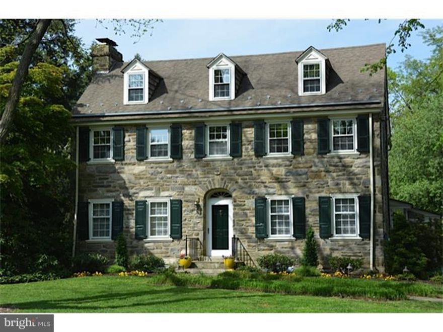 Set on a beautiful tree-lined street, this home is full of unexpected luxuries.  It is an exquisitely appointed center hall stone colonial with 5 bedrooms, 3 full bathrooms and 2 Powder Rooms.  As you enter the Center Hall, you are immediately struck by the large, open feel which has been meticulously maintained.  There is a lovely Dining Room to the right with lovely detail and a fabulous light fixture.  To the left is a light-filled formal living room with gorgeous fireplace, custom lighting and access to a large office area separated by a stunning asian-inspired custom built dividing wall.  The office has magnificent tiger maple accents (including the ceiling) and doors leading to the outdoors.  The gourmet eat-in kitchen has high-end appliances including a sub-zero refrigerator, Fisher & Paykel double drawer dishwasher and center island with cooktop.  A few steps down and there is a fabulous tiled mudroom with closet space and access to the side entrance.  In addition this space includes a wonderful, multi-use office/desk space.  This area opens to the large, spacious family room with cathedral ceiling, stunning windows and access to the fabulous patio.  Upstairs, the Master Suite has beautiful hardwood floors, a Juliet balcony overlooking the beautifully manicured backyard, private access to a stunning yoga studio with tree-top views on all three sides, a large maple wood dressing area with custom cabinetry and a fireplace, a spa-like bathroom with Jacuzzi, large shower, toilet and bidet as well as a walk-in closet. There are three other bedrooms on this floor - a cozy, step-down princess room with private full bath and two other good-size bedrooms with ample closets.  The hall bath has been beautifully renovated with eco-conscious materials. The third floor is a fabulous space with a good size bedroom and office.  The basement has been recently and thoroughly renovated with an extensive waterproofing system, great hang-out space and separate area for exercise equipment or additional recreation space.  The grounds of this home are truly spectacular.  Both the front and rear gardens have been professionally manicured, there is a very large patio with pavers and a lovely sitting wall.  There is even a chess pattern built-in to the patio!  This house has been unbelievably improved over the last couple of years and is truly a home that offers so many special amenities.  SHOWINGS BEGIN ON FRIDAY - OFFERS ACCEPTED AFTER TUESDAY 5/20