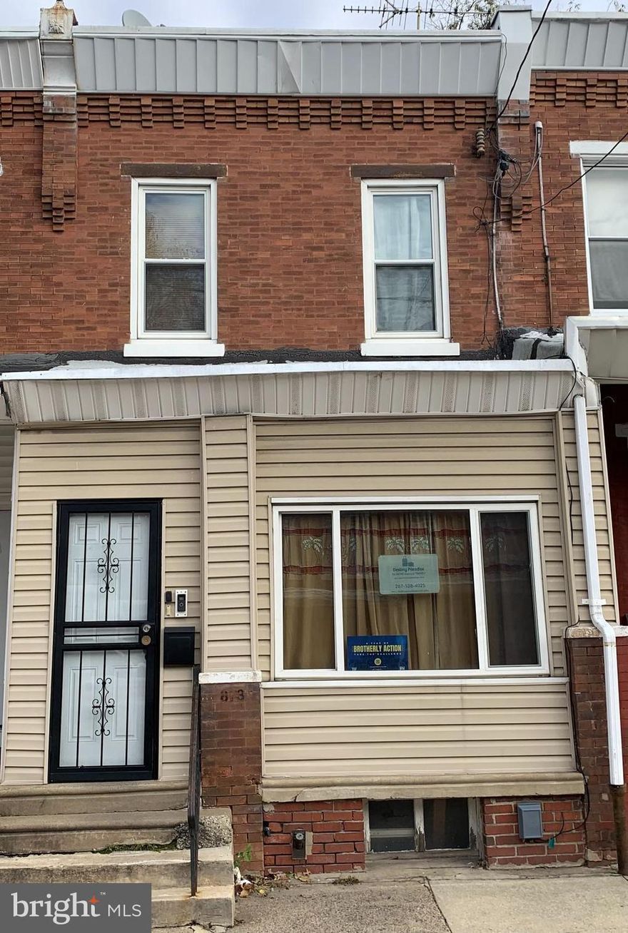 Welcome to this well-maintained brick row home with 3 bedrooms, 1 Full Bathroom and a  fenced in small rear yard. This home offers a variety of options, Home is zoned RM-1  in the Over brook section of Philadelphia. This home is located on a well maintained block in the Over Brook section of Philadelphia close to public transportation to easily navigate throughout the city.  Schedule your Showing today !
This Property is Being Sold AS-IS Condition
