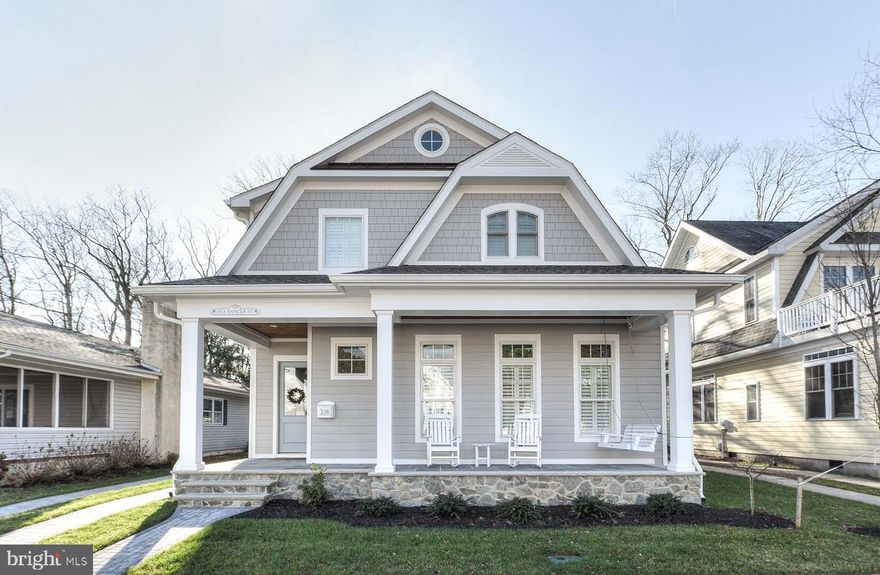 Welcome to 1019 Scarborough Avenue Extended in Rehoboth Beach. This stunning new construction home is situated East of Route 1 on an oversized lot and is the ideal beach home, full-time residence, or investment property. Easily bike to the beach, boardwalk, and Rehoboth Avenue by accessing Turtle Bridge over Silver Lake. The front of the home is adorned with a spacious covered porch perfect for relaxing. Upon entering the home you will be greeted by a welcoming foyer and hardwood floors. The first floor includes a primary suite with an en-suite bathroom and walk-in closet, living room with coffered ceilings and gas fireplace, gourmet kitchen with an oversized island, stainless steel Wolf and Sub-Zero appliances, dining room with wet bar and Sub-Zero beverage center, laundry room, and access to a rear screened porch. Upstairs you will find 4 additional bedrooms each with an en-suite bath, vaulted ceilings and a deck off the rear primary suite. The unfinished basement with walkout access offers extra room for storage. Exterior features include a 15' x 30' pool with an attached 8' x 8' spa, shed ideal for beach toys and bikes, 6ft. privacy fence,  paver driveway and more.