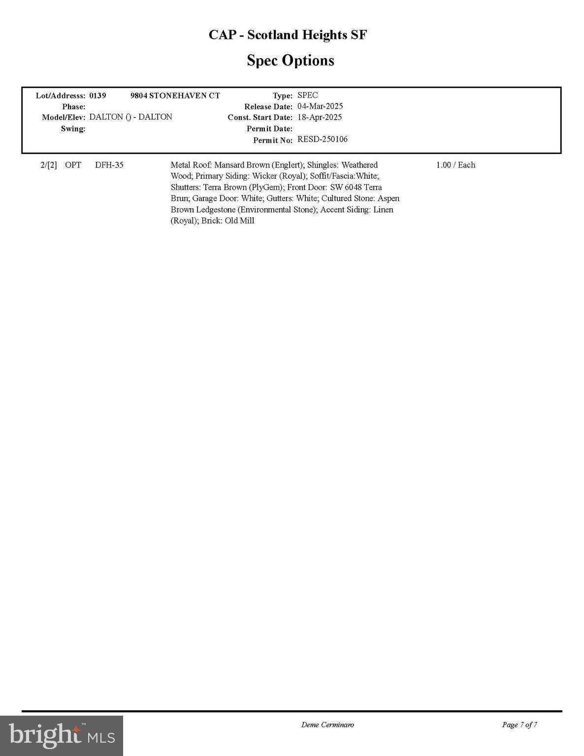 SCOTLAND HEIGHTS - Residential
