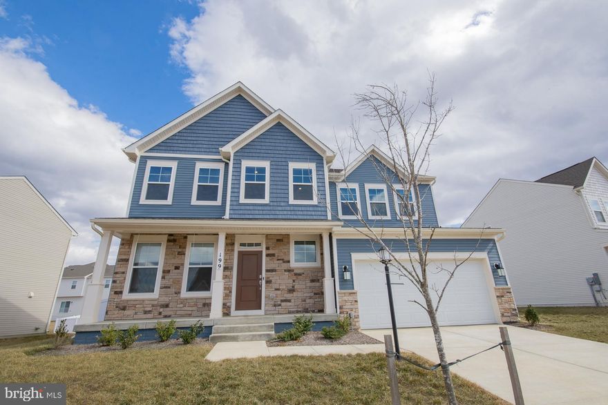 Welcome to 199 Solstice Way, a stunning Colonial home in the sought-after Norborne Glebe community! This area is located right off of 340 bypass making it convenient to commuters, shopping, and schools. Enjoy access to a community pool, play area, basketball court, tennis court and walking path while living in this beautifully designed home featuring stone and vinyl exterior.  Step inside to 9-foot ceilings, a spacious family room with a stone gas fireplace, and a kitchen that boasts granite countertops, a large island, a generous pantry, double oven, stainless steel appliances, and recessed lighting, perfect for entertaining.
Upper level offers 4 bedrooms, 2 full baths, and laundry room.  The 16x16 primary suite offering a walk-in closet and an ensuite bath with a large shower, dual vanity, and water closet. Each bedroom includes ceiling fans. The unfinished walk up basement is ready for your personal touch and includes rough-in plumbing and  passive radon system.  Outside, enjoy a completely fenced backyard and a 19x20 garage. HOA fees include access to the pool, trash service, and road maintenance. Don't miss out on this fantastic home in Norborne Glebe—schedule your showing today!